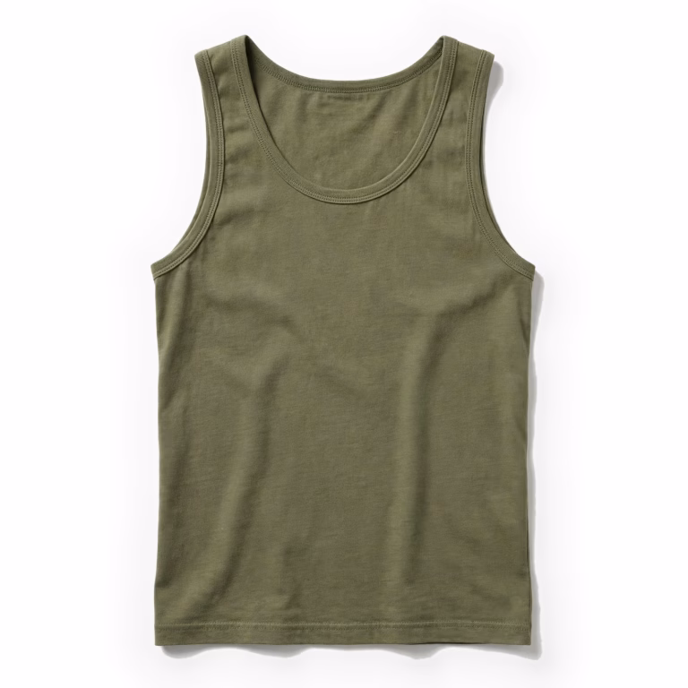 olive green tank top