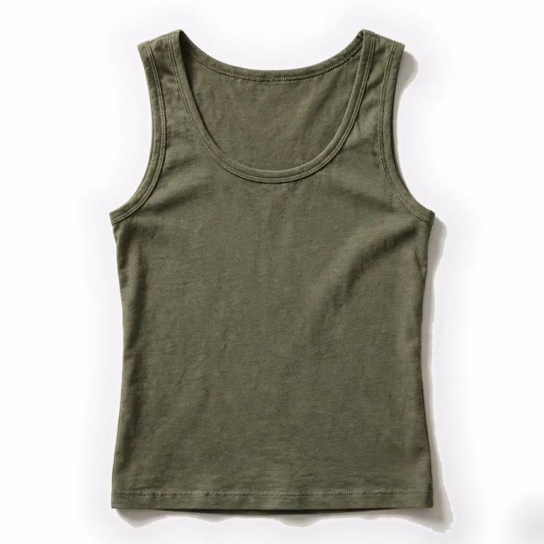 olive green womens tank top