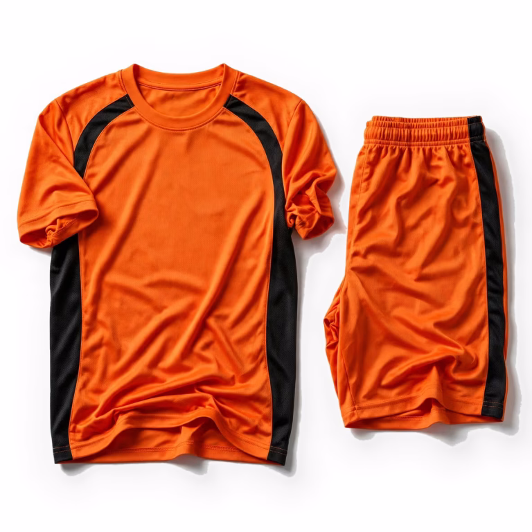 orange black custom sportswear kit