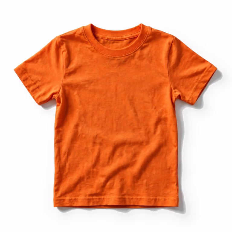 orange kids t shirt