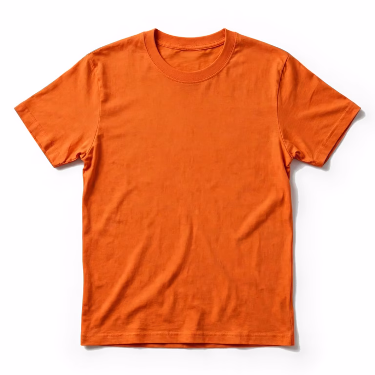 orange short sleeve t shirt
