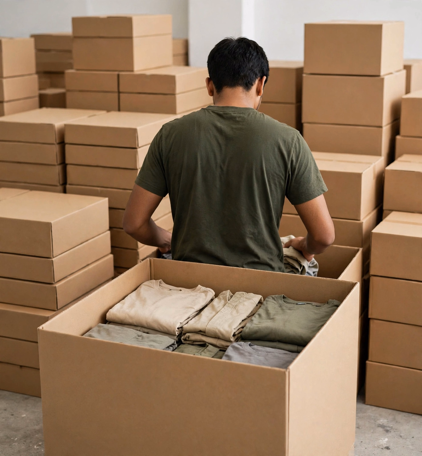 Packed Cartons Shipment Ready