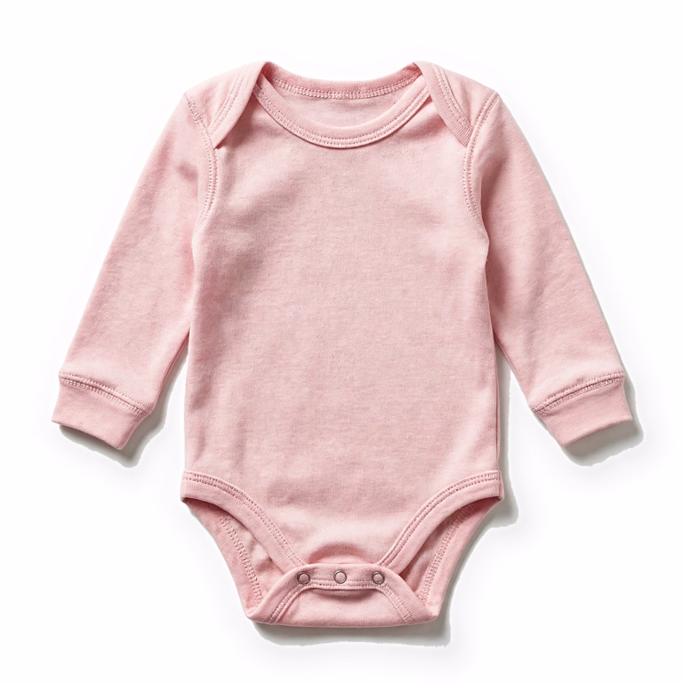pink baby bodysuit