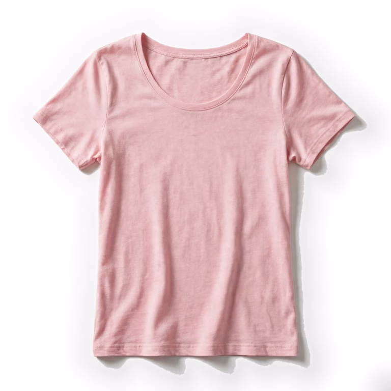 pink casual t shirt