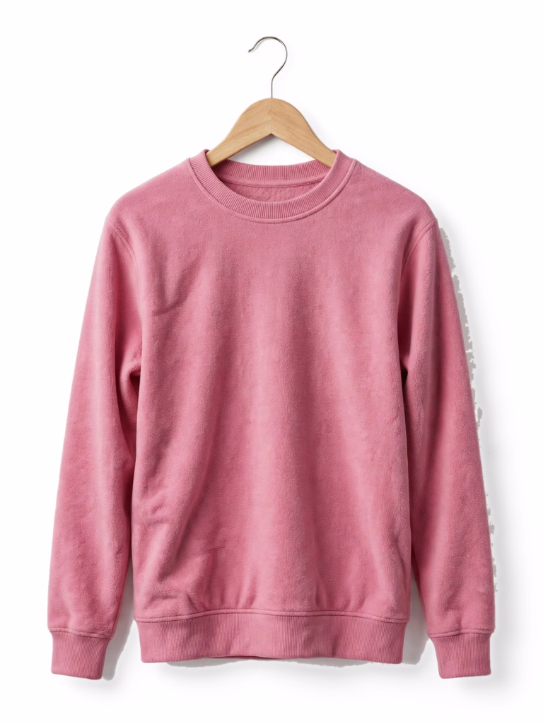 Pink Fleece Pullover Hanger