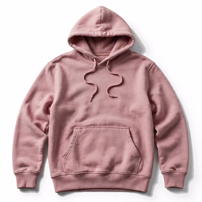 pink hoodie