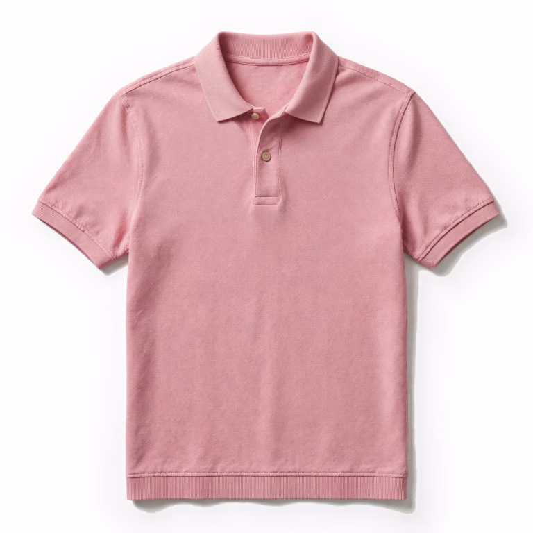 pink mens polo shirt