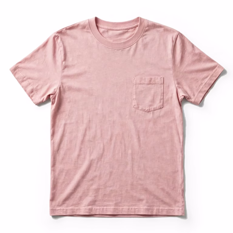 pink pocket t shirt
