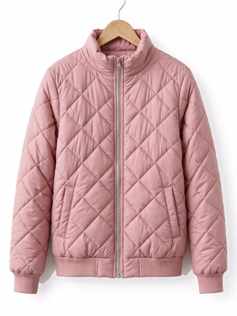 Pink Quilted Jacket Hanger