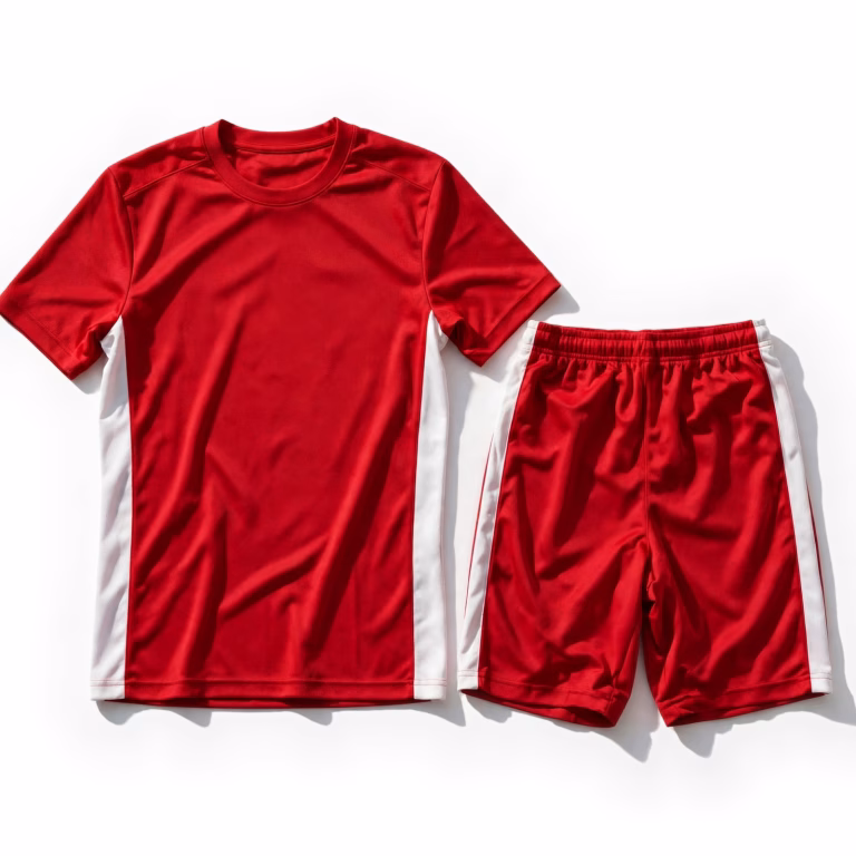 red white custom sportswear kit