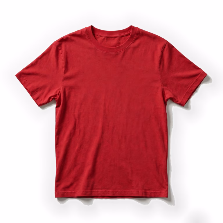 red casual t shirt
