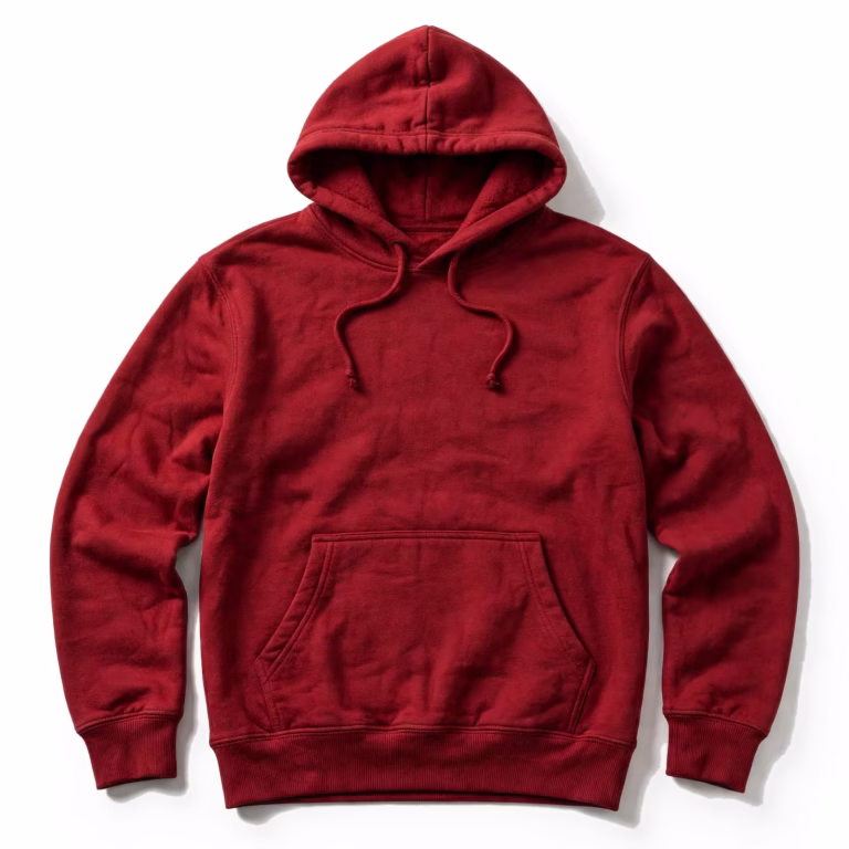 red hoodie