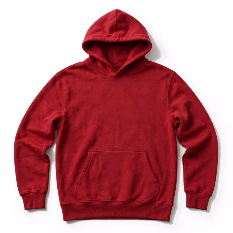 red hoodie sweatshirt