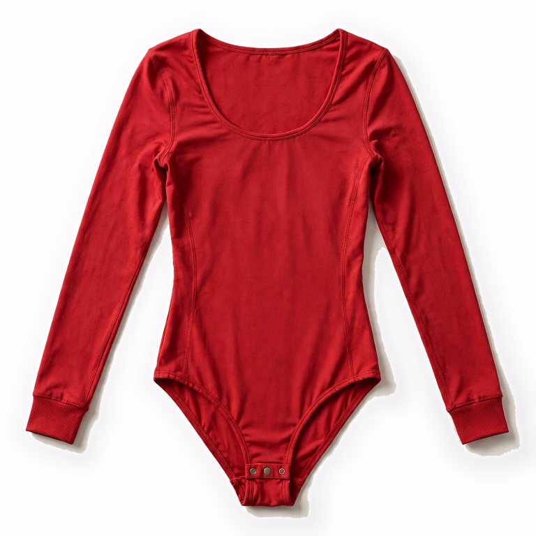 red long sleeve bodysuit