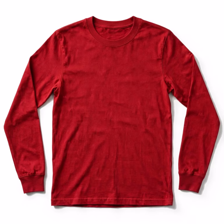red long sleeve t shirt