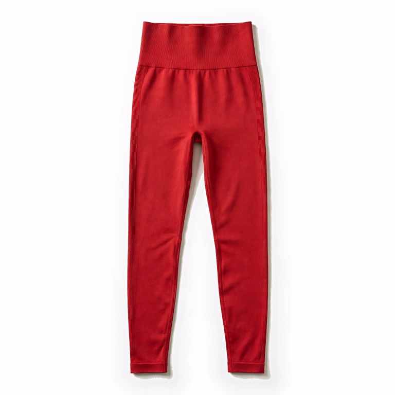 red seamless leggings
