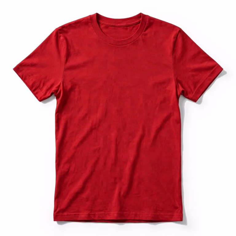 red slim fit t shirt