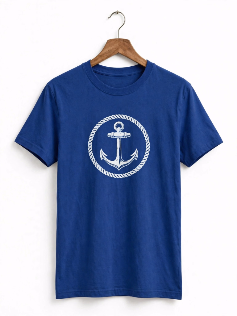 Royal Blue Graphic T Shirt