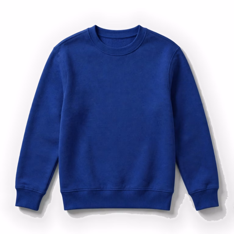 royal blue sweatshirt