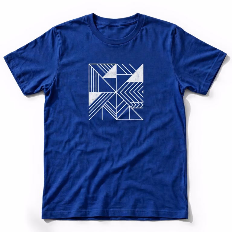 royal promo t shirt with white print