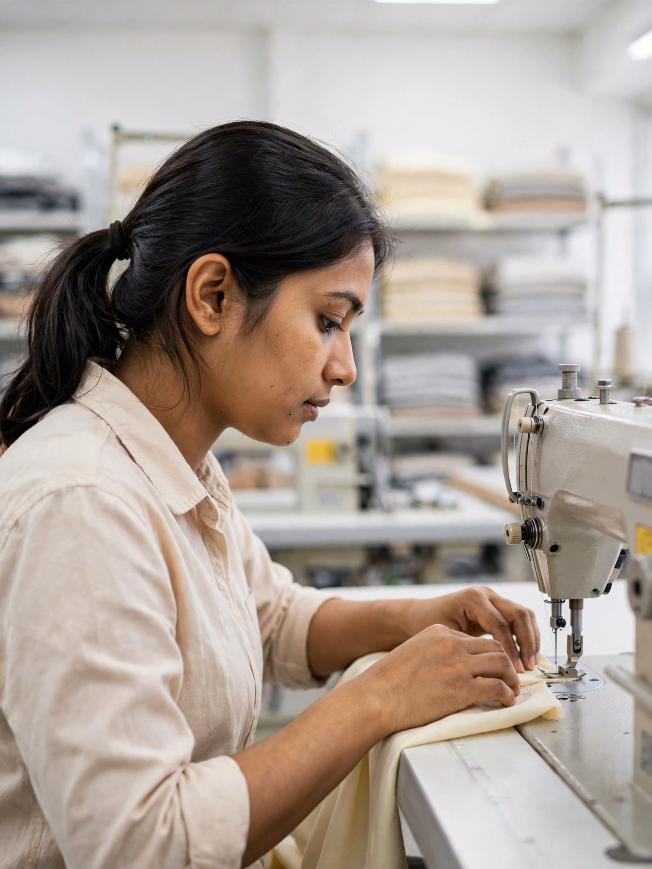Sample Machinist Sewing Garment