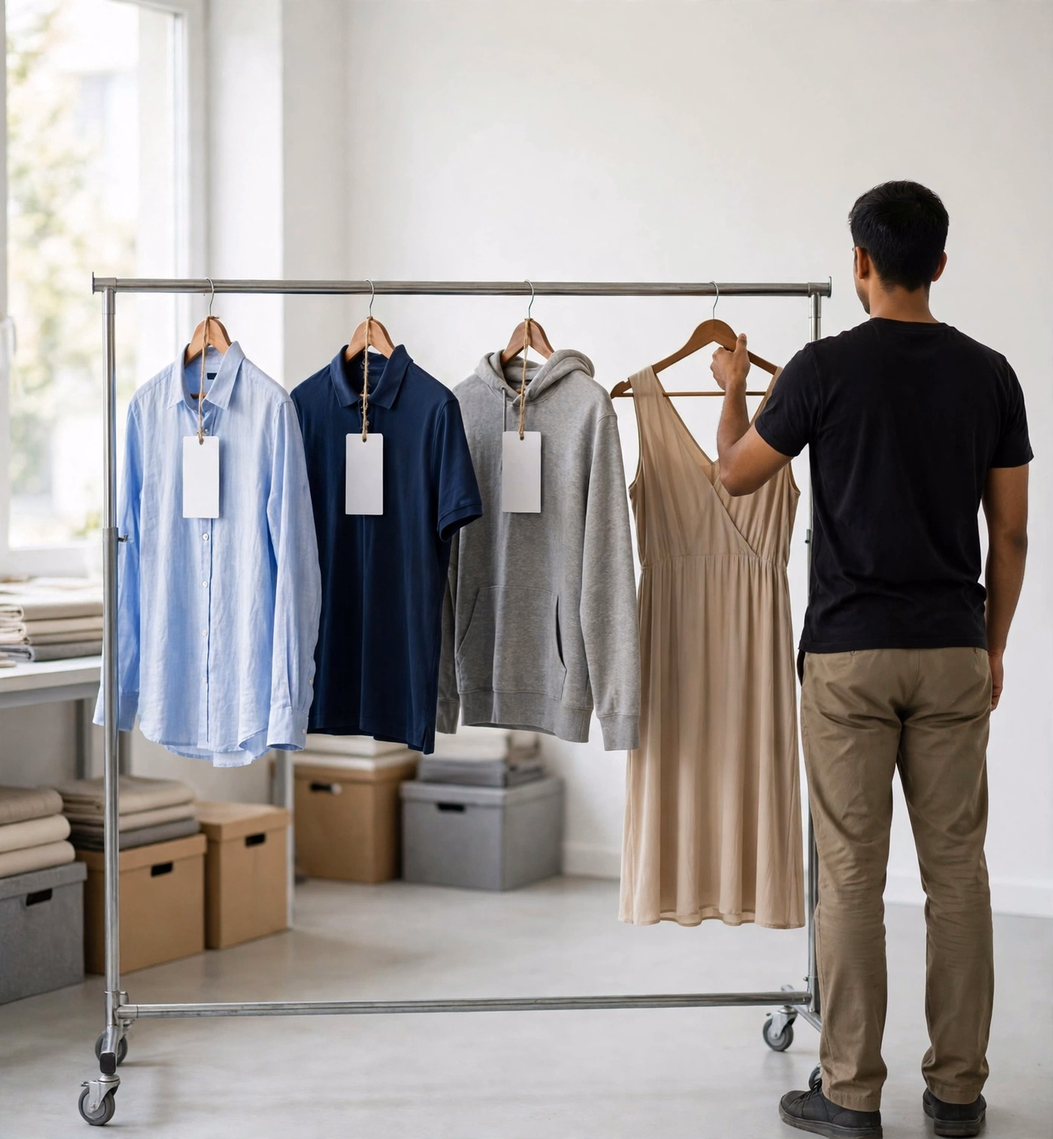 Sample Types Garments Rail