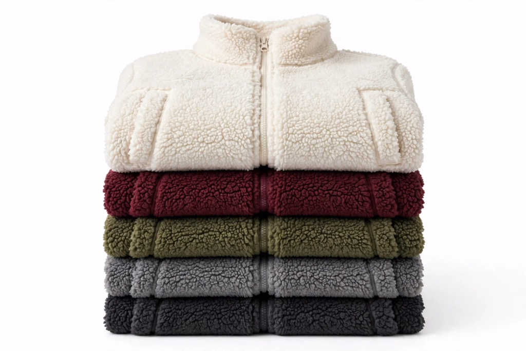 Sherpa Fleece Jacket Stack