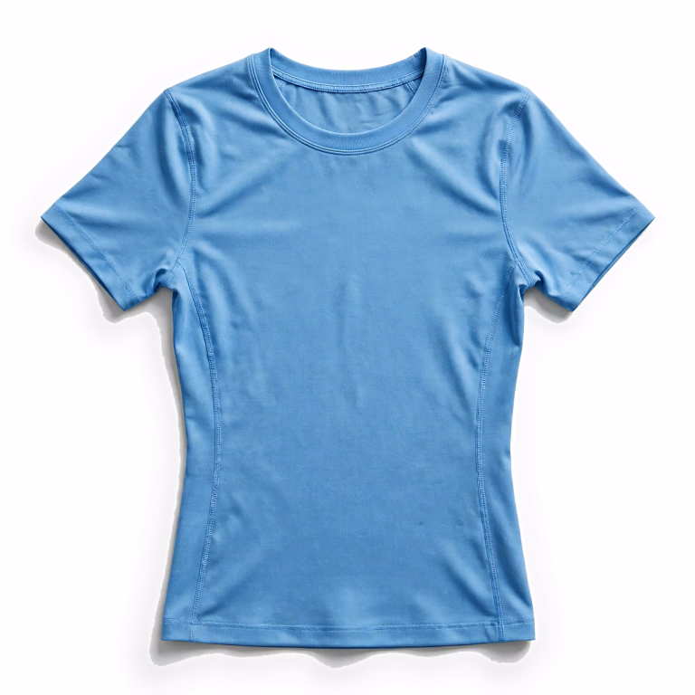 sky blue activewear top