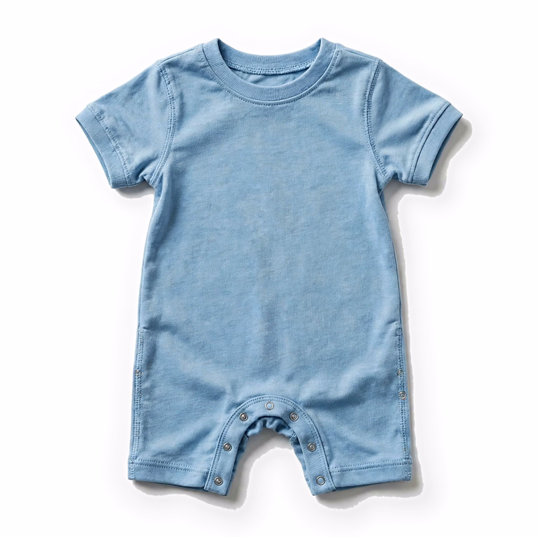 sky blue baby romper