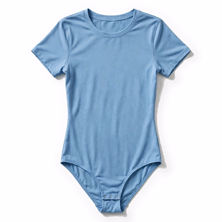 sky blue bodysuit