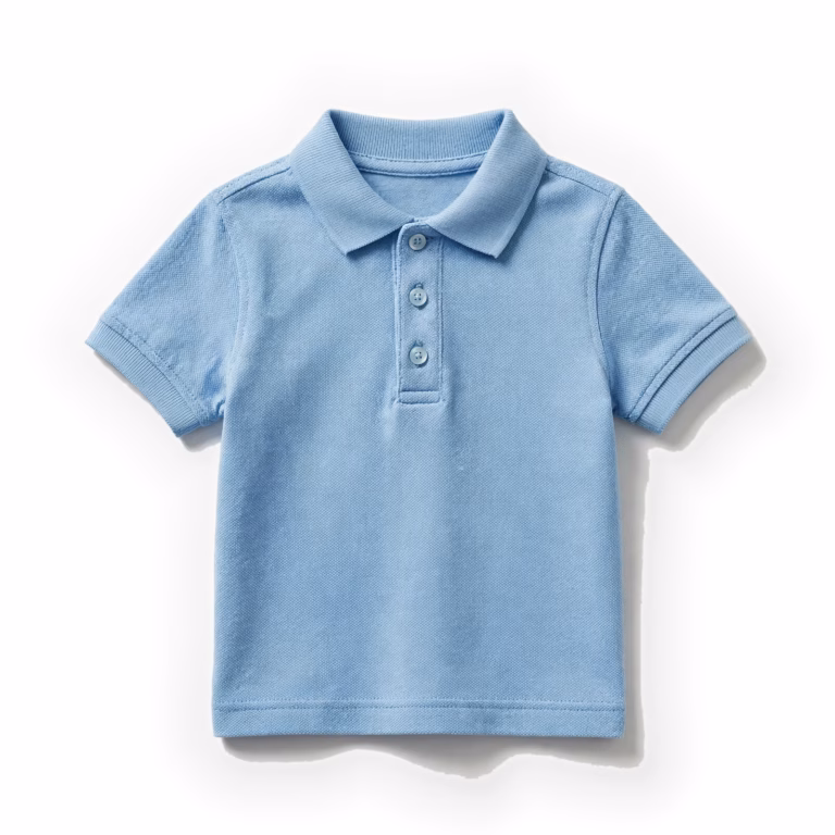 sky blue kids polo shirt