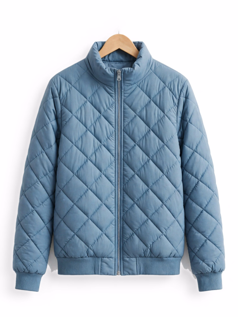 Sky Blue Quilted Jacket Hanger