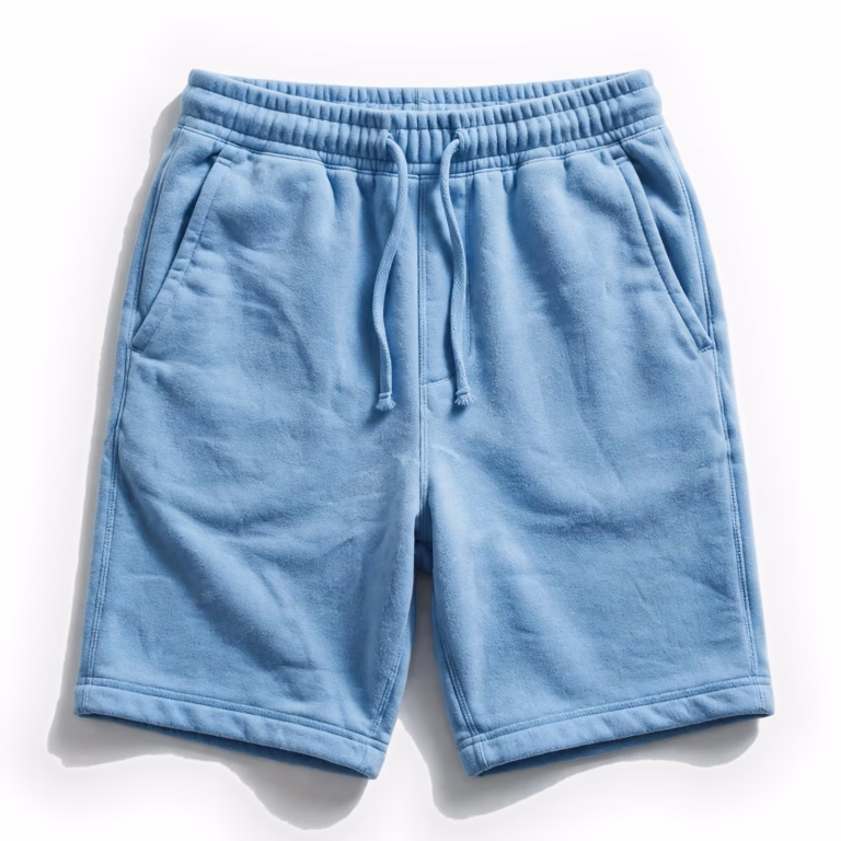 sky blue sweat shorts