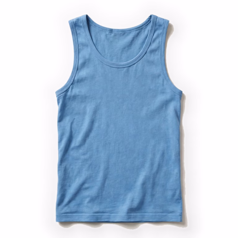 sky blue tank top