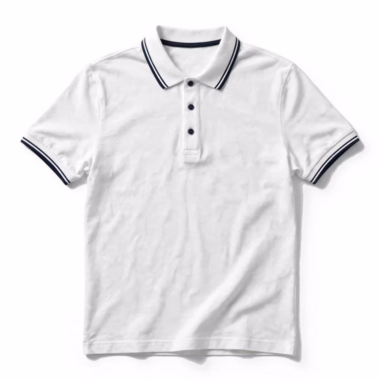 tipped collar polo shirt
