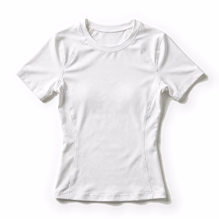 white activewear top