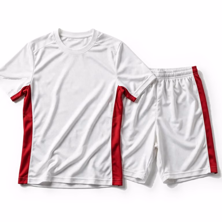 white red custom sportswear kit