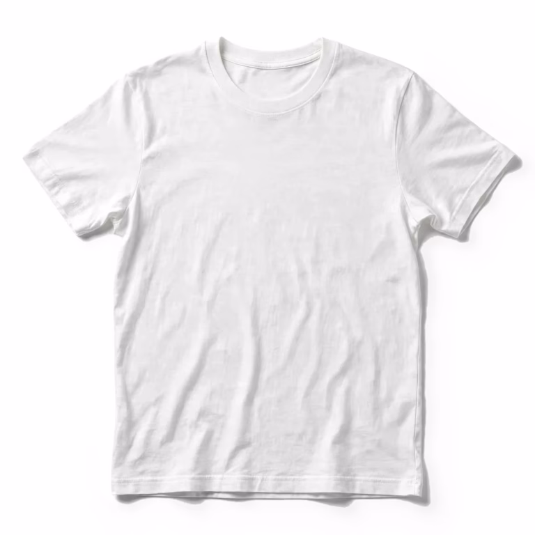 white crew neck t shirt