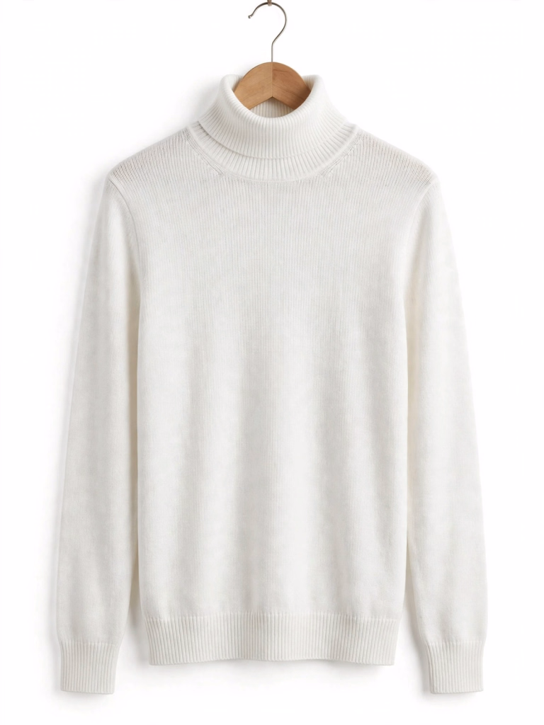 White High Neck Sweater Hanger