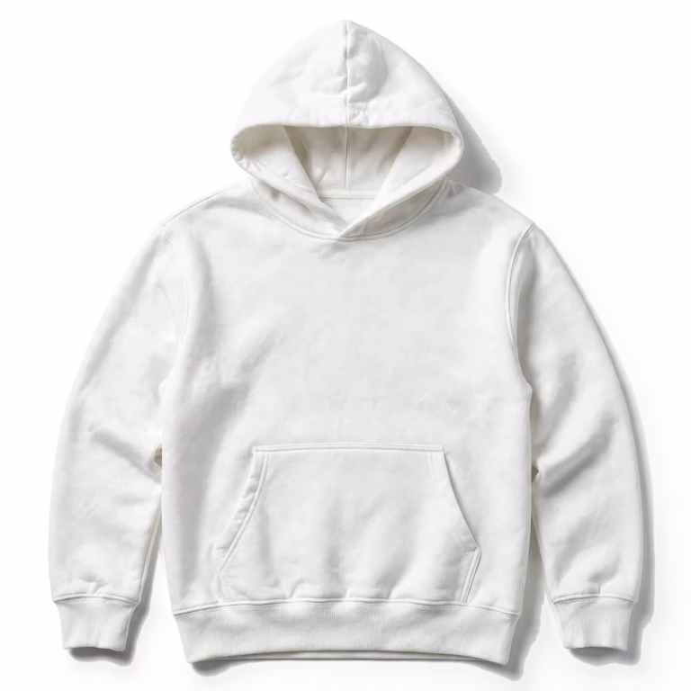 white hoodie