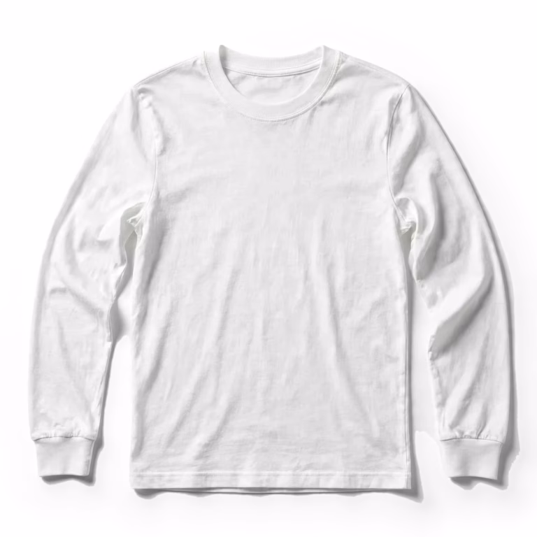 white long sleeve t shirt