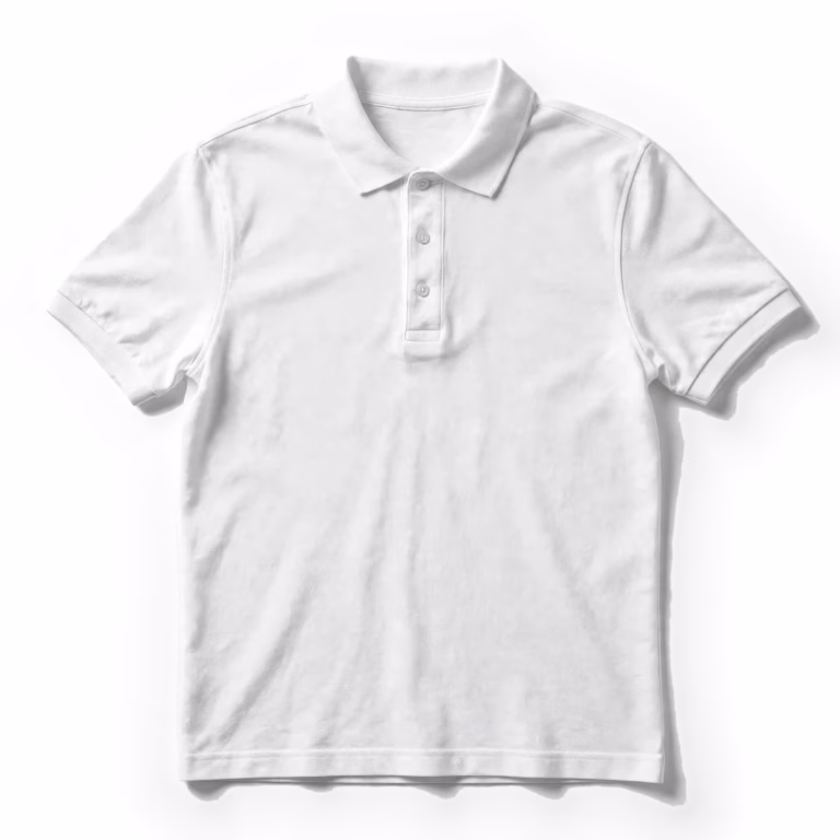 white polo shirt