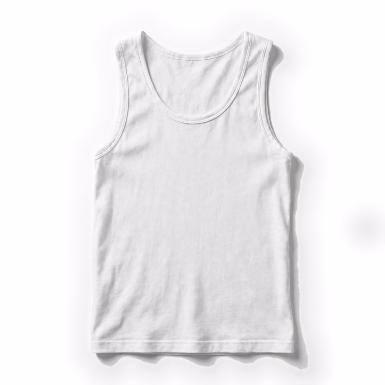 white tank top