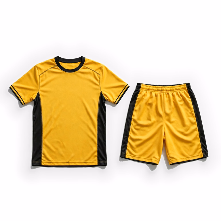 yellow black custom sportswear kit
